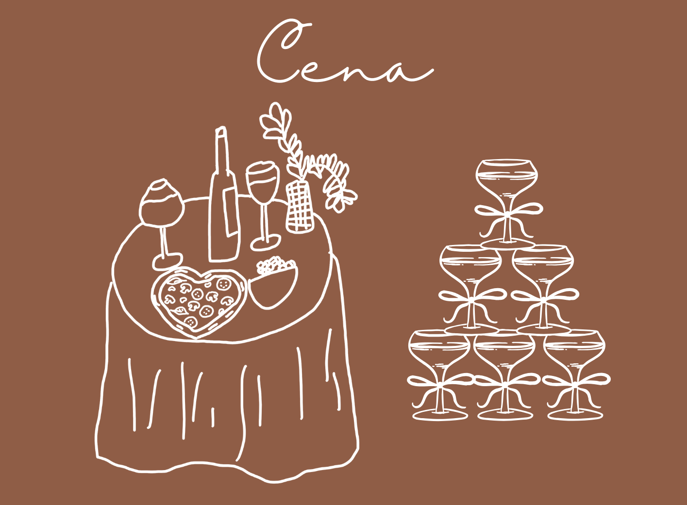 Ilustración de la cena